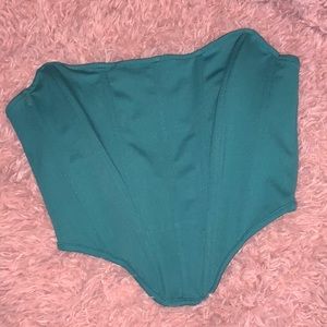 Teal Corset Top